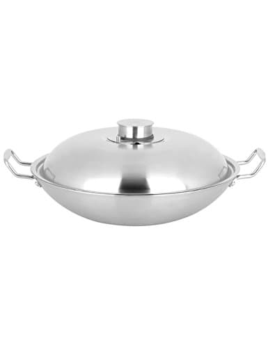 European Style Household Non-stick Pan Wok 36CM Oil-free Smoke Pot Induction Cooker