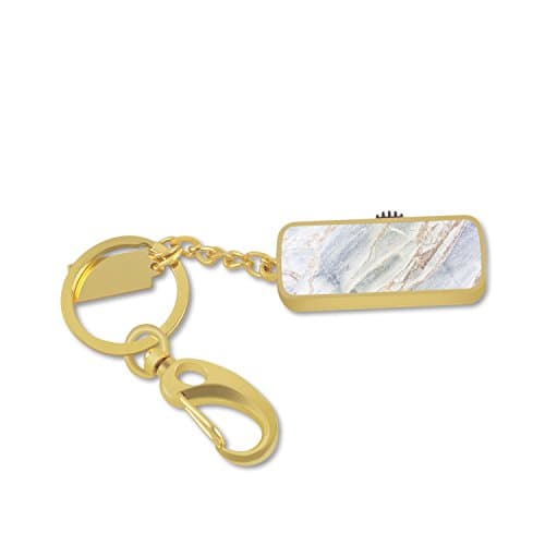 USB 2.0 Flash Drive, 32GB U Disk Personalized Memory Stick Thumb Drives with Free Key Ring, Easy to Carry (Gold - Marble2)