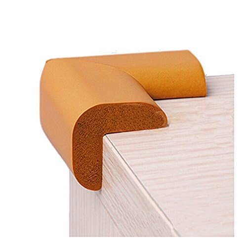 Safe for Child-Practical Thickened Baby Kid Safety Guard Table Corner Cushion Dark Brown-Desk Table Cover Cushion Protector