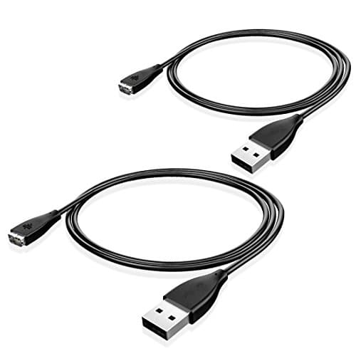 2Pcs Fitbit Charge HR Charger, EveShine Replacement USB Charger Charging Cable Cord for Fitbit Charge HR Band Wireless Activity Bracelet ( 100cm, 2 Pack, Black)