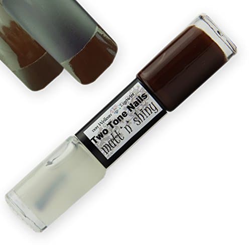 EigenArt Nail Polish Two Tone Matt'n'Shiny Set - dark chocolate