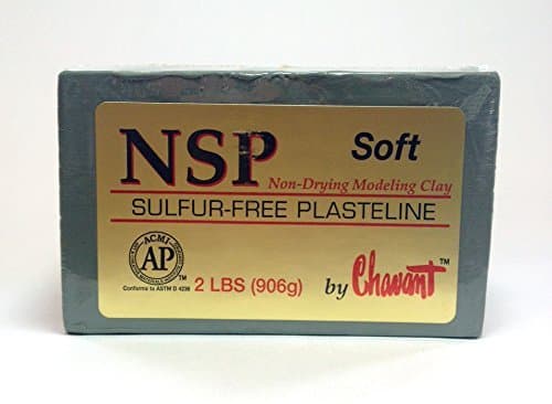 Chavant NSP SOFT - 2 Lbs. Professional Oil Based Sulfur Free Sculpting Clay - GREEN by Chavant