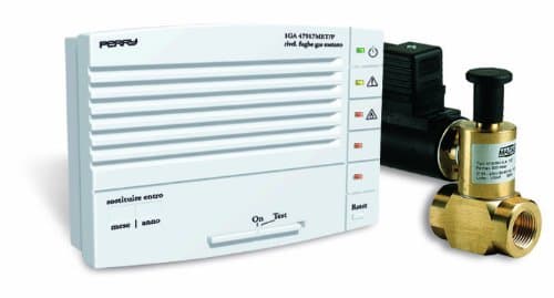 Sesam Zefiro 50917GPL Set/1.2 Lpg Lpg Detector for Wall Mounting with Solenoid Valve 1/2 Inch Thread