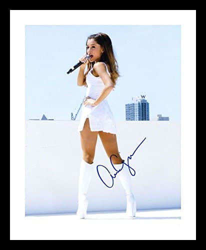 Ariana Grande Autographed Signed And Framed A4 21cm x 29.7cm Poster Photo