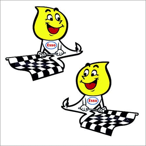 597/Set of 2 Retro 2XL 30 cm Sticker