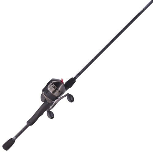 Zebco 33 Max Black Atac Medium Heavy Spincast Combo (2-Piece), 6.6-Feet