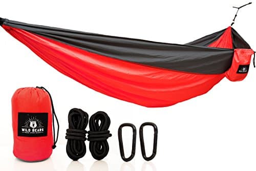 #1 Double Camping Hammock ON SALE | Best Quality Hammocks for 2 Person Lightweight, Portable, Parachute Nylon for Outdoors, Backpacking, Travel, Beach, Hiking, Yard, Garden | 118 x 78 in