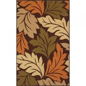 DALYN RUG COMPANY 3 PC. ESSENCE DESIGNER RUG SET - LEAVES