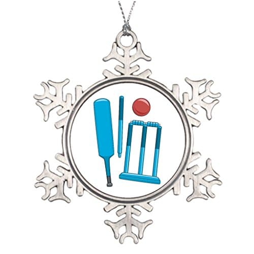 Xixitly Personalised Christmas Tree Decoration Cricket Set Cricket Bat Tree Of Life Decor