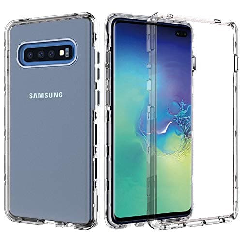 Galaxy S10 Plus Crystal Clear Case, Full Body with Screen Protector Heavy Duty Protection Shockproof Rugged Cover for Samsung Galaxy S10+ 6.4 inch (2019)