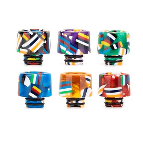 CENGLORY Resin Quick Fitting 510 Drip Tip Connector for RO System Refrigerator Ice Maker Coffee Mod Machine (Random Color,Pack of 2)