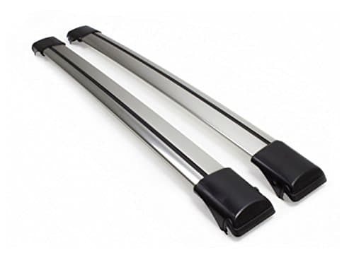 Aerodynamic Aluminium Lockable Cross Bar For Jeep Renegade 2015 Present Silver Anodised