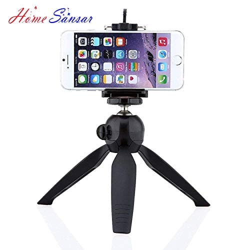 Home Sansar 360 Degree YT 288 YT 228 Mini Tripod Universal Mount & Phone Holder Tripod Stand Compatible with All Mobile Phones and Digital Camera (Random Color)