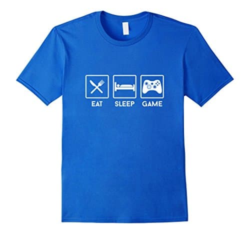 Men's Eat Sleep Game Gaming t-shirt Small Royal Blue
