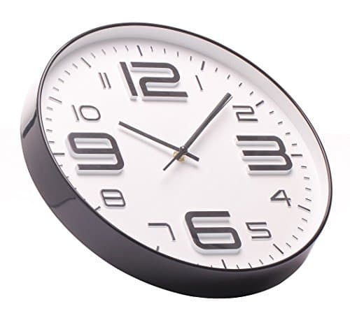 SonYo Indoor/Outdoor Big 3D Number Quartz Wall Clock Quiet Sweep Movement Decorative Living Room 14"