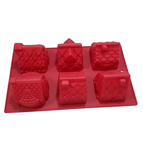 Christmas Gingerbread House Candy, Chocolate, and Cake Silicone Mold