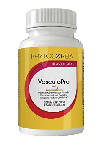 Phytocopeia VasculoPro with (Citrus Bergamot Extract) Bergamonte®, Vinpocetine, CoQ10, Magnesium, Taurine, Curcumin C3 Complex™, Rutin, &amp; Bioperine. Heart Health Supplement 120 Capsules