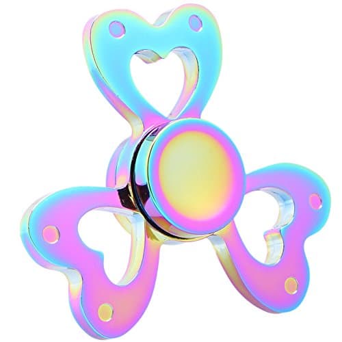BZTT Rainbow Butterfly Bearing Hand Spinner Fidget High Speed Focus Toy for Adults and Children Multicolor