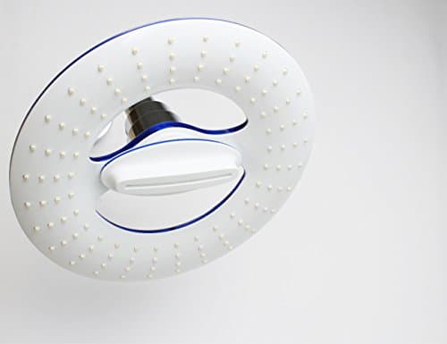 Xogolo Overhead 2in1 High Flow Rainfall / Waterfall Shower Head with 100+ Jets For a Luxury Spa Experience, AirShower 8inch, White Color, Big Size