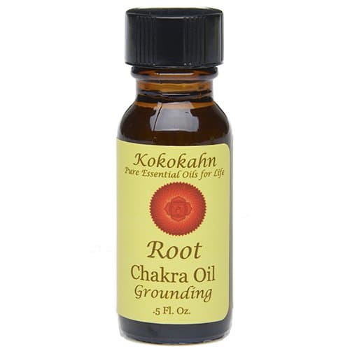 Chakra Aromatherapy Oil with Pure Essential Oils in Organic Jojoba Oil .5oz (Grounding Root Chakra)