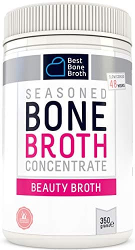 Premium Collagen Bone Broth - Slow-Cooked For 48 Hours For Max Anti-Aging Nutrition - Full of Collagen Types 1 & 3, For Hair, Skin & Nails, No Hormones or Additives - Bone Broth Collagen