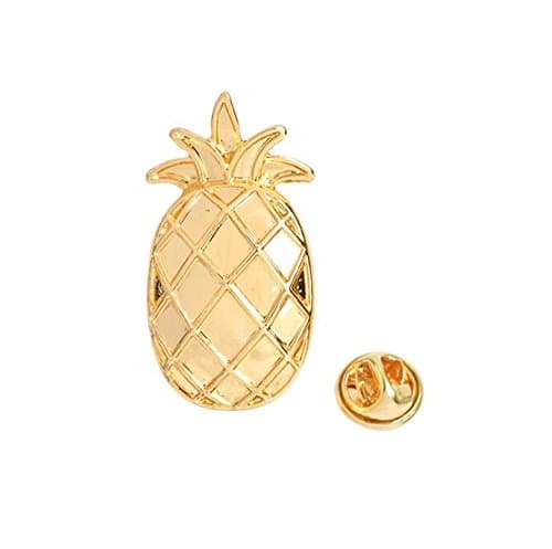 Plsonk Ladsies Pineapple Brooch Pin Badge for Clothes Backpacks Lapel Pin
