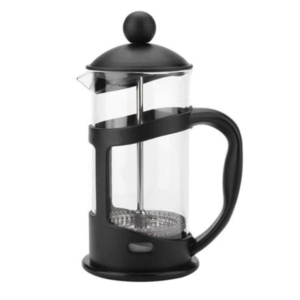 ZHCSS Heat Resistant Glass Coffee French Press Coffee-Maker Portable Glass Tea Pot, 350ml