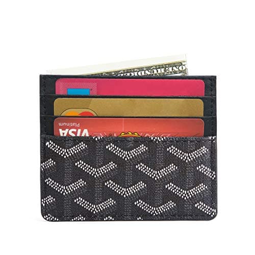 Genuine Leather Slim Minimalist Credit Card Holder Front Pocket RFID Blocking Wallets for Men and Women