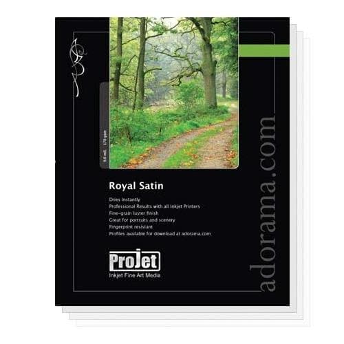 Projet Royal Satin, Pearl Surface Resin Coated Inkjet Paper, 9.0 mil., 170 GSM, 4x6", 50 Sheet Pack