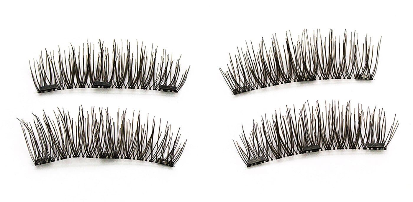 Cojune Magnetic Eyelashes Extra-Long Triple-Magnet Resuable Natural Full-Length Fake Lashes