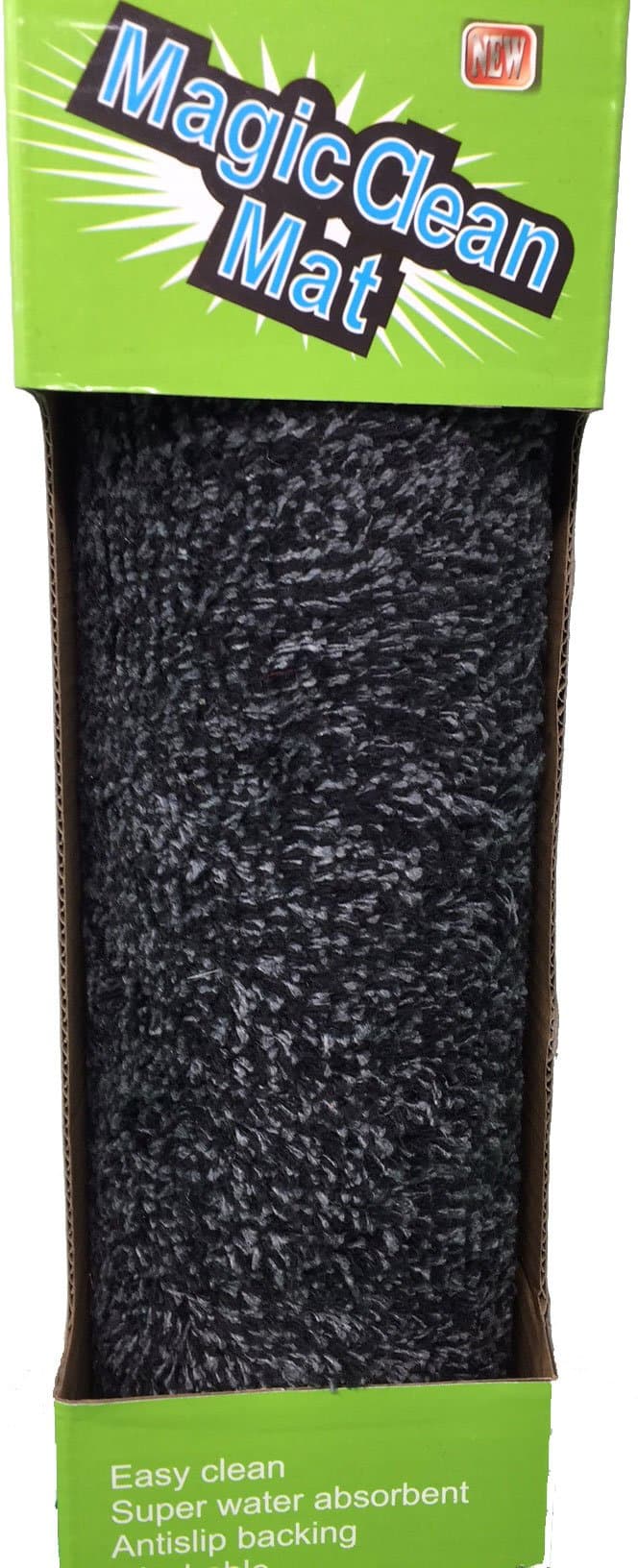 Royal Luxury Home Magic Clean Absorbs Step Mat Super Absorbent Fibers Non-Slip Doormat Mud & Water Remove Dirts (16" x 23") (Black)