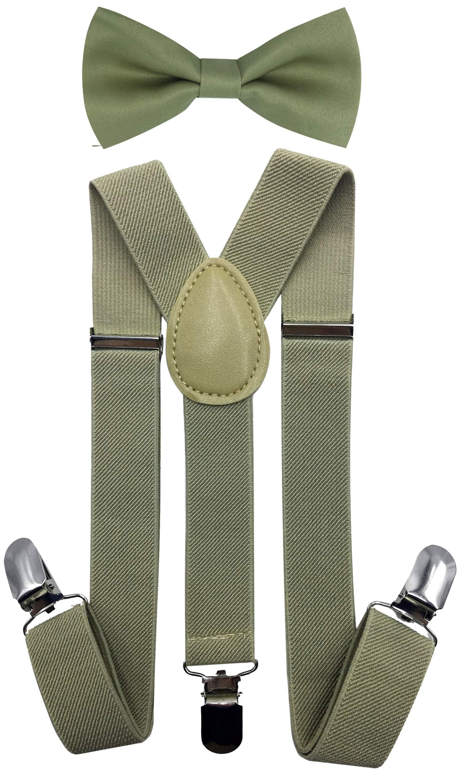 Consumable Depot Kids, Toddlers Suspender and Bow Tie Set, Adjustable Set and Colors for Boys and Girls
