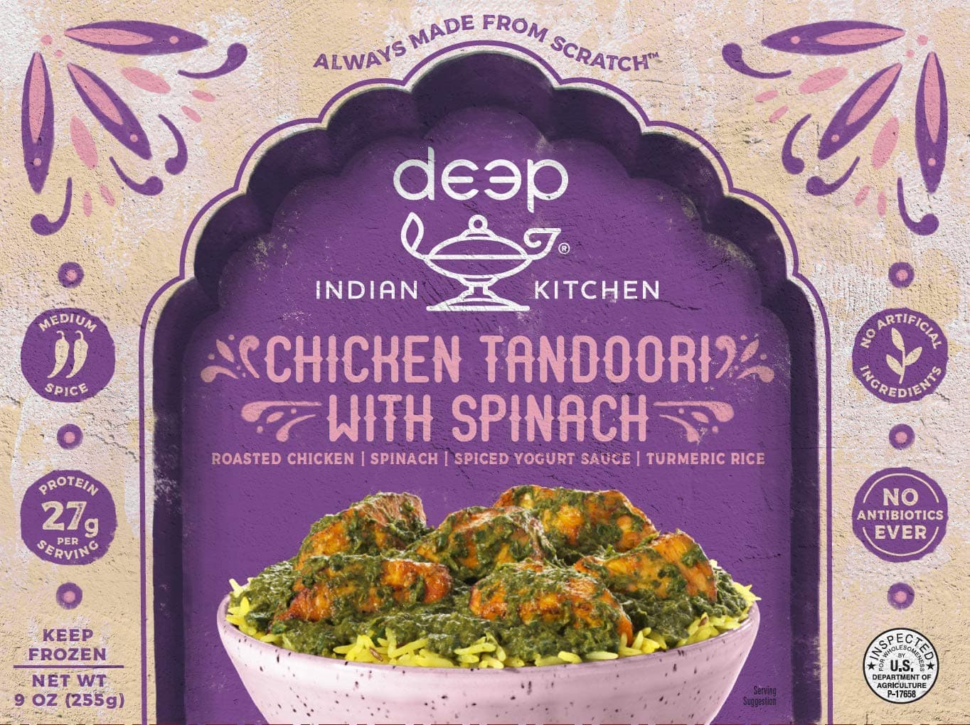 Tandoor ChefChicken Tandoori w/Spinach, 10-Ounce Boxes (Pack of 12)