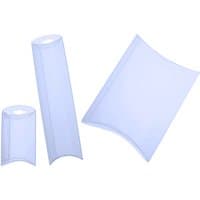 5" x 1 1/4" x 7" Clear Plastic Folding Pillow Boxes 200/Case