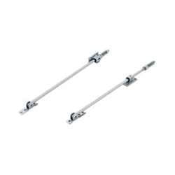 Glynn-Johnson 705S SP28 Series Heavy Duty Stop-Only Surface Overhead Door Stop, Powder Coat Aluminum Finish, 39.06" to 45" Door Opening