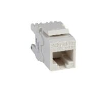 Schneider Electric dc6kystuwt RJ45 Connector Cat6 UTP Keystone (White). 50 Pcs