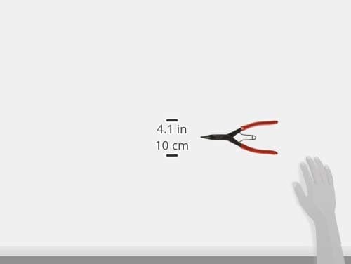 Wilde Tool G409.B Angle Tip Lock Ring Pliers, 9 inch with Black Oxide Finish