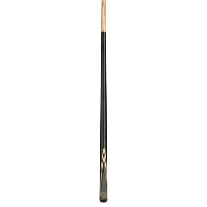 BCE FF200-2 Piece Ash Snooker Cue – 57" Length (145cm), Black Butt & Natural Wood Shaft - with Soft Case