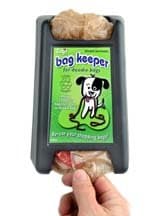 Gadjit Doodie Dog Waste Bag Keeper, Black, Holds 20+ Free Plastic Grocery Bags, Dispenses 1 Bag at a Time