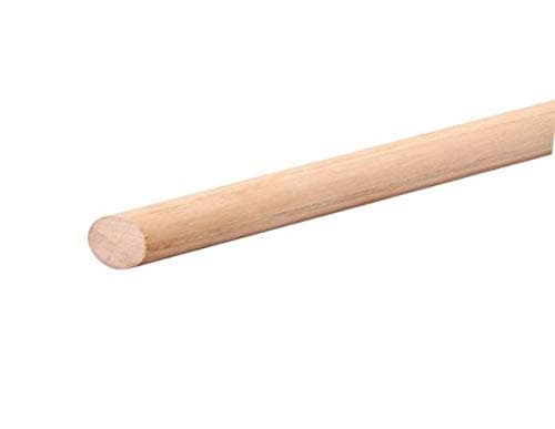 5 x Beech Wood Dowels Smooth Rod Pegs - 1m Length, 10mm Diameter
