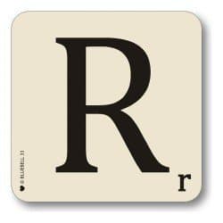Alphabet Table Mat Letter R
