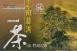 Lucky EightYunnan Pu Erh Natural Black Tea - 100 Individually Wrapped Tea Bags - 7.0 Oz