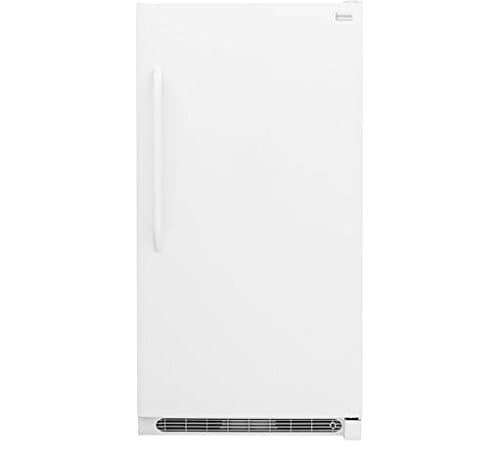 FFFU21M1QW 34 Upright Freezer with 20.9 Cu. Ft. Capacity Bright Lighting Thicker Walls Lock With Pop-Out Key Adjustable Temperature Control and Defrost Water Drain in White
