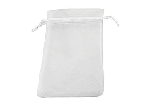 QIANHAILIZZ 50 Pack 12 x 16 Inch Drawstring Jewelry Gift Organza Bags Plant Covers Plants Protection Bag D5B (white)