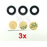 by Walking Slow-Compatible Lot of 3 Rear Camera Lens Cover Glass Replacement for Google Pixel 2 XL (6.0") in Real Glass Material with Adhensive Sticker (Pixel 2 XL (6.0“)