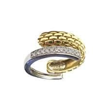 FOPE fope adjustable ring in yellow and white gold and billers