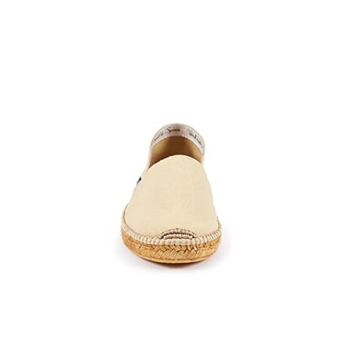 Viscata Sitges Espadrille Canvas Spain Handmade Men's Shoes with Breathable Organic Cotton Canvas 100% Natural Jute Midsole and Durable Rubber Sole for All Casual Occasions