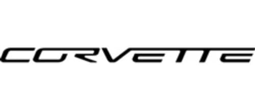 Corvette Accessories Unlimited C6 Corvette Lettering for Back Bumper Black