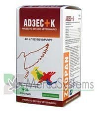 AD3EC+4 multivitamin complex 100ml by Zoopan. For Pigeons, Birds & Poultry