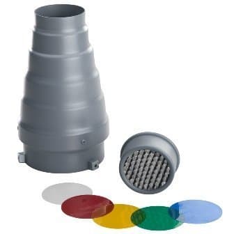 Photoflex Snoot for the Starflash Monobloc, with Insert Grids & Filters